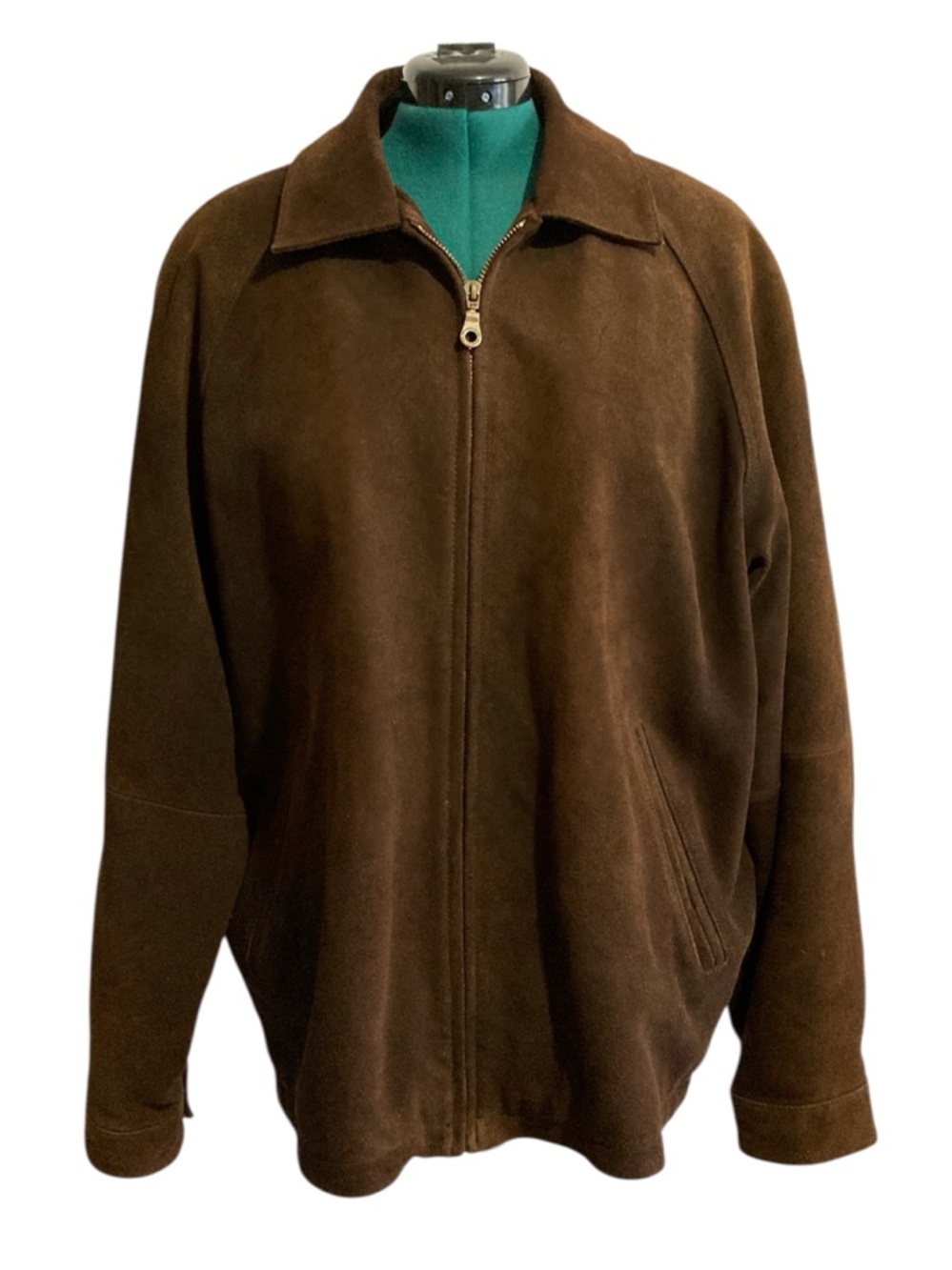 Vintage Weather Report by Weatherproof Zip Up Suede Jacket